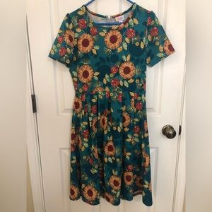 LuLaRoe Amelia Dress Sunflower